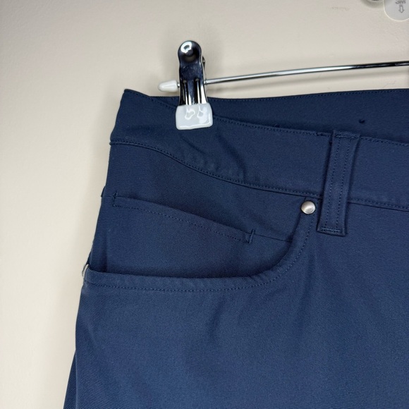 LULULEMON ABC Classic Fit Straight Leg Atheleisure Navy Blue Pant - Picture 7 of 13